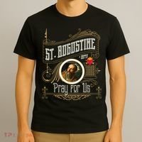 St. Augustine Of Hippo Pray For Us City God Catholic T-Shirt thumb 3
