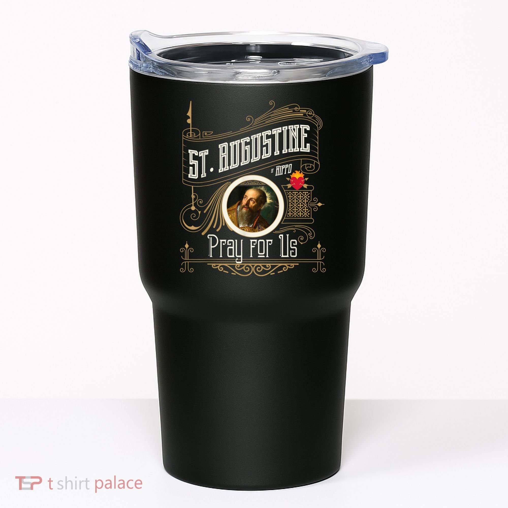 St. Augustine Of Hippo Pray For Us City God Catholic Tumbler