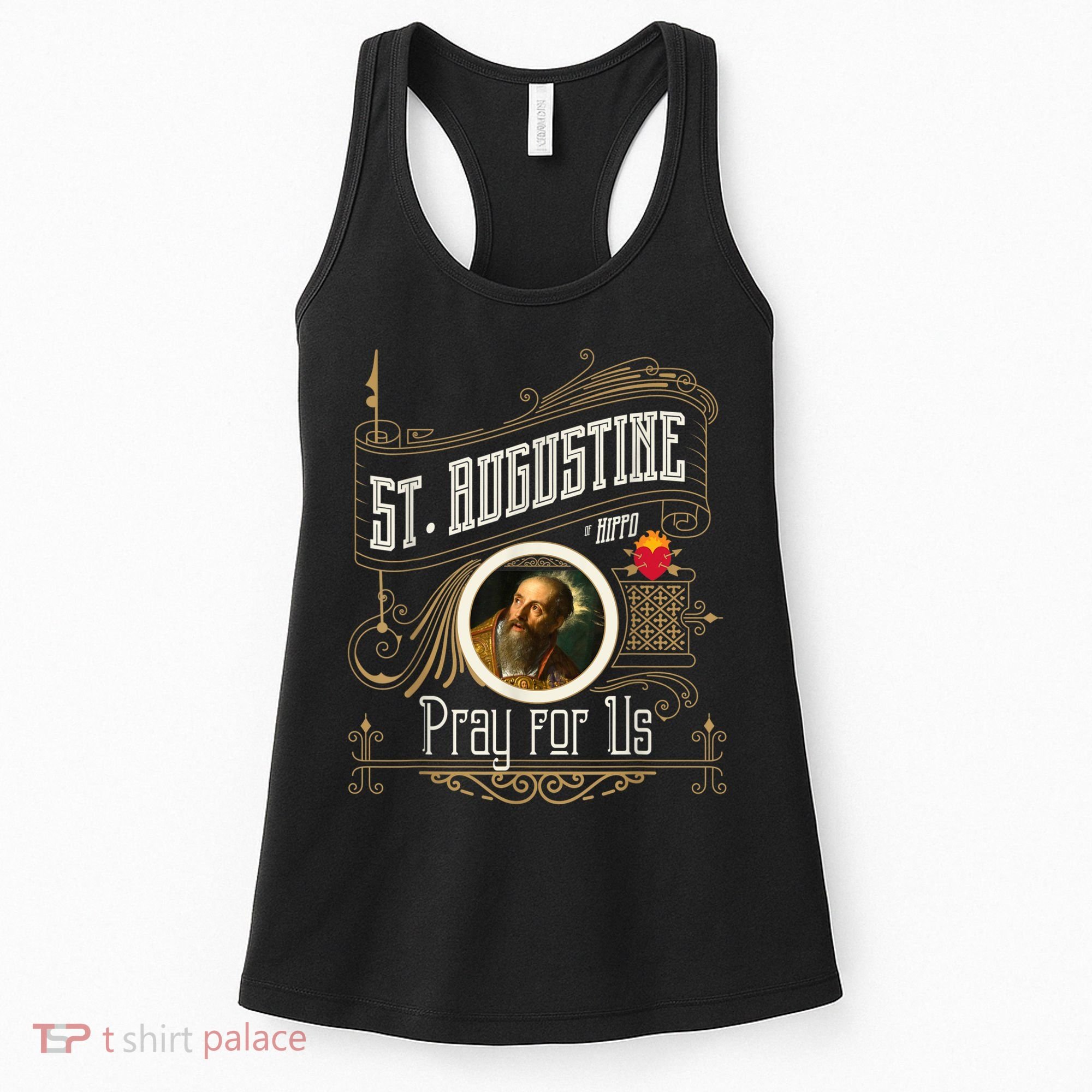 St. Augustine Of Hippo Pray For Us City God Catholic Women's Tank Top