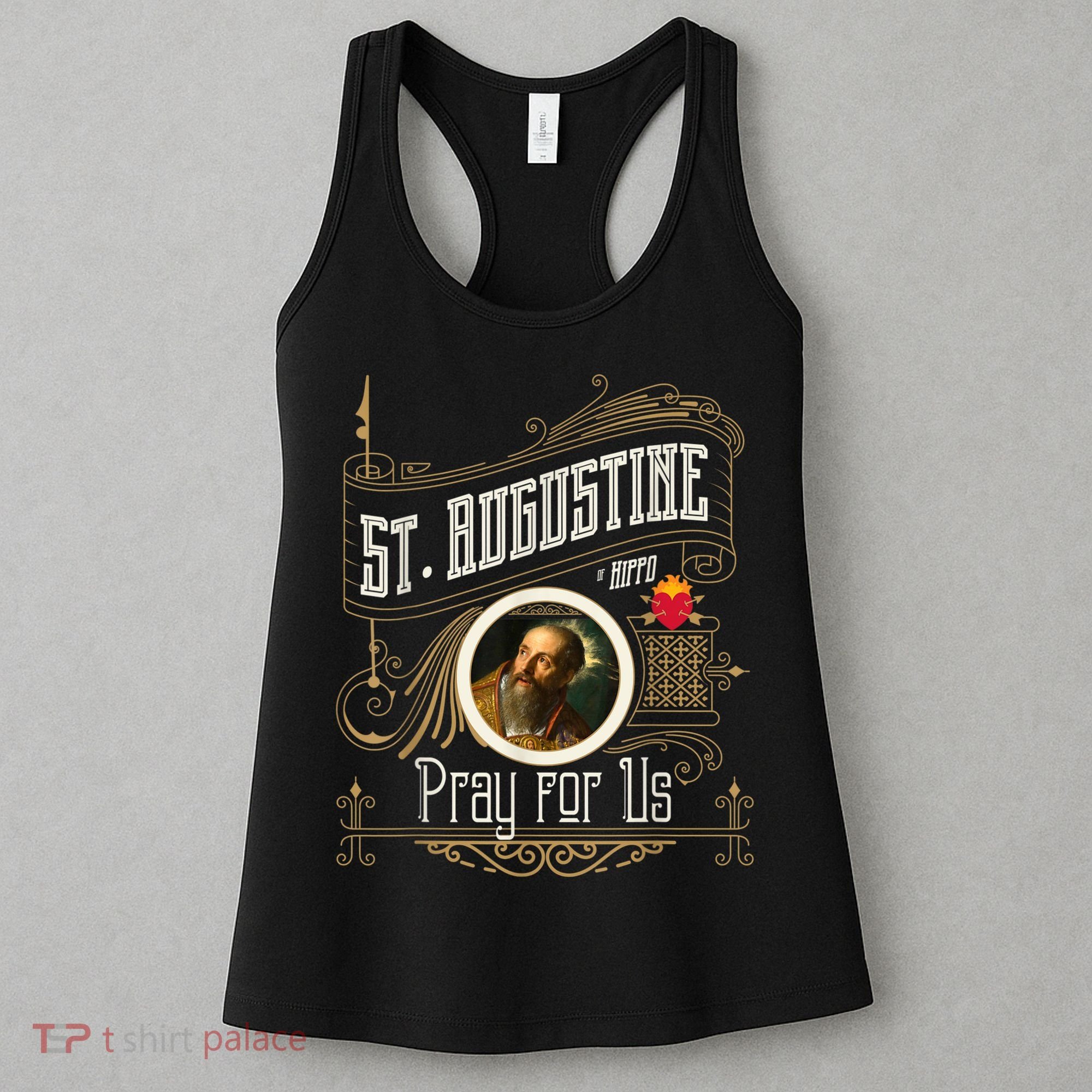 St. Augustine Of Hippo Pray For Us City God Catholic Women's Tank Top