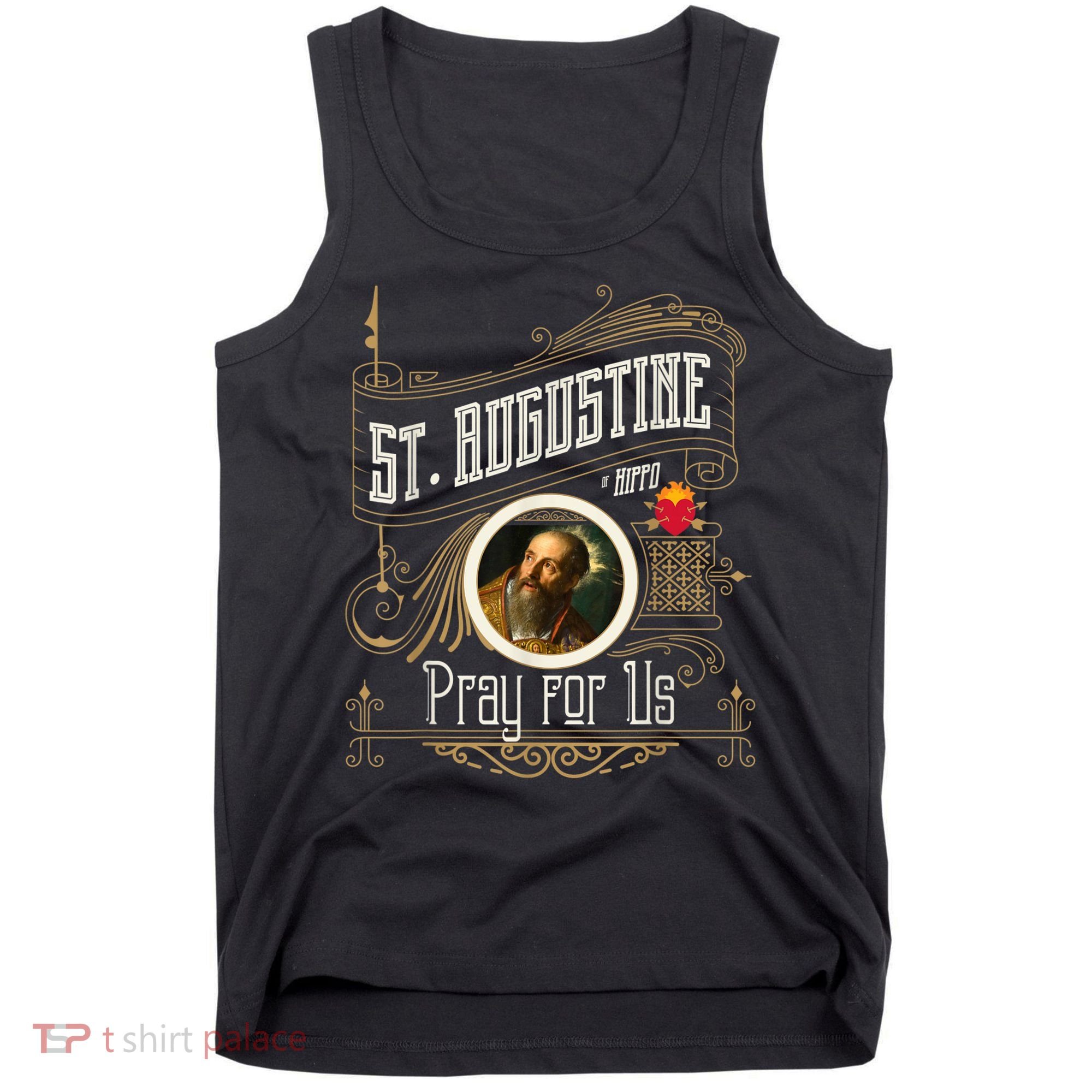 St. Augustine Of Hippo Pray For Us City God Catholic Tank Top