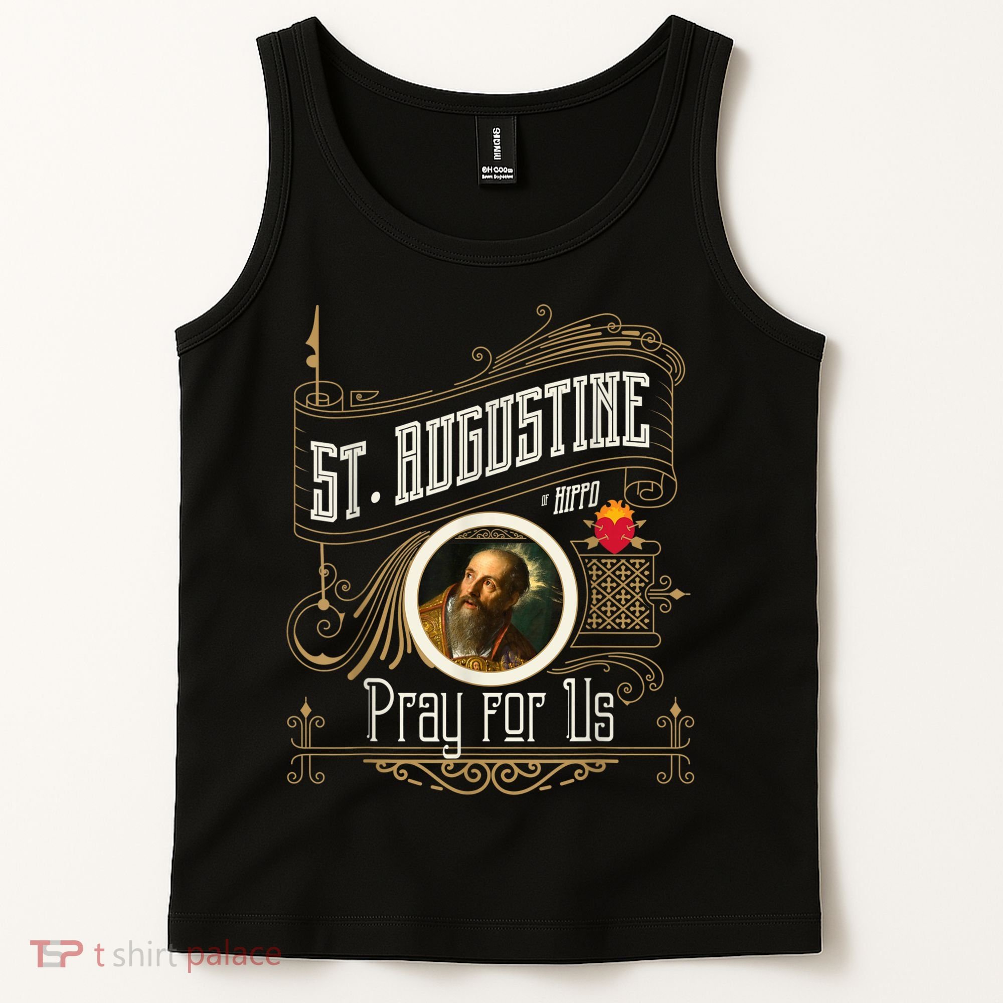 St. Augustine Of Hippo Pray For Us City God Catholic Tank Top