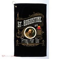 St. Augustine Of Hippo Pray For Us City God Catholic Golf Towel thumb 0