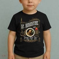 St. Augustine Of Hippo Pray For Us City God Catholic Toddler T-Shirt thumb 2