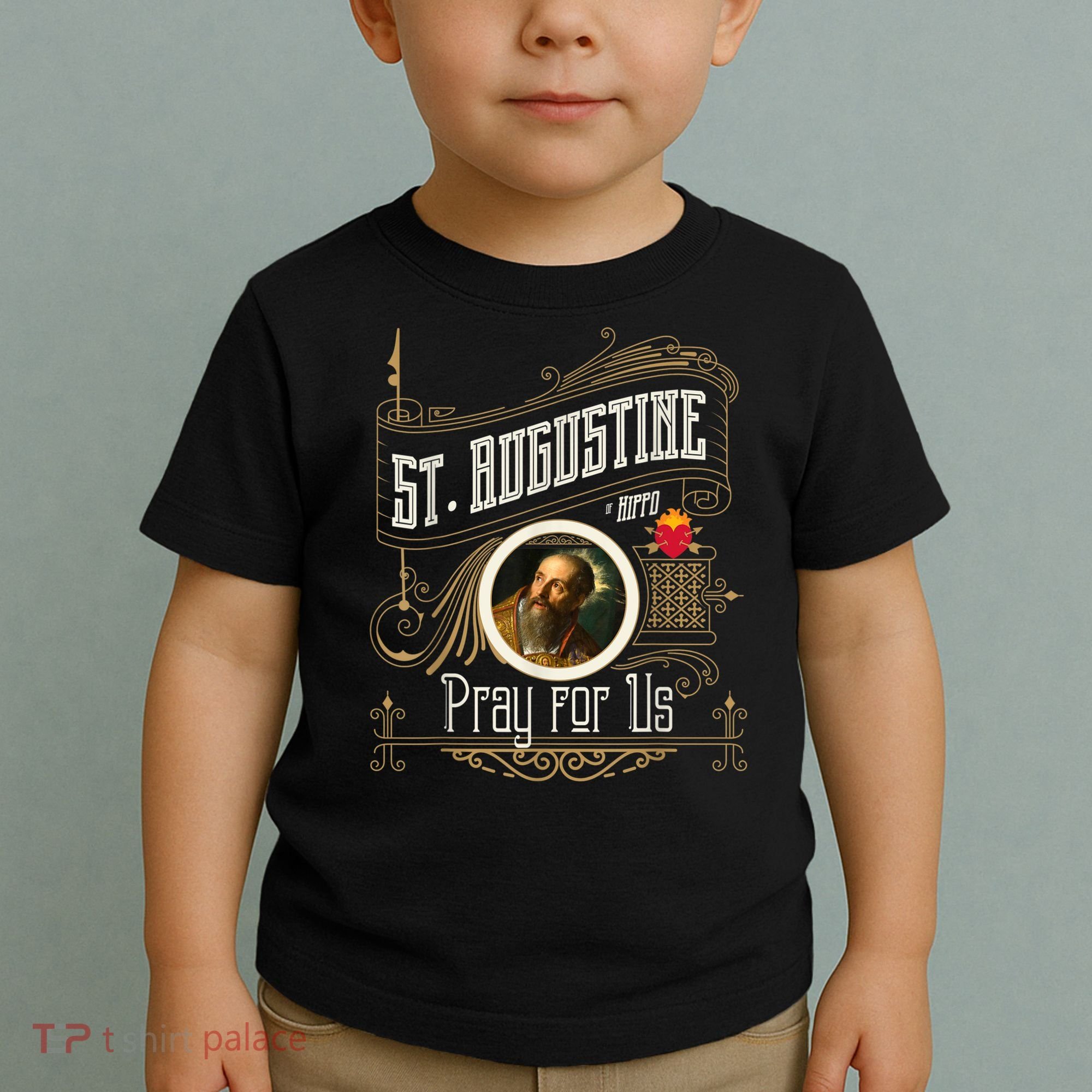 St. Augustine Of Hippo Pray For Us City God Catholic Toddler T-Shirt