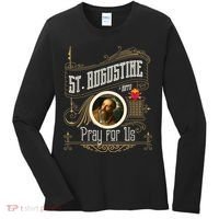 St. Augustine Of Hippo Pray For Us City God Catholic Women's Long Sleeve Shirt thumb 0