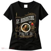 St. Augustine Of Hippo Pray For Us City God Catholic Women's T-Shirt thumb 0