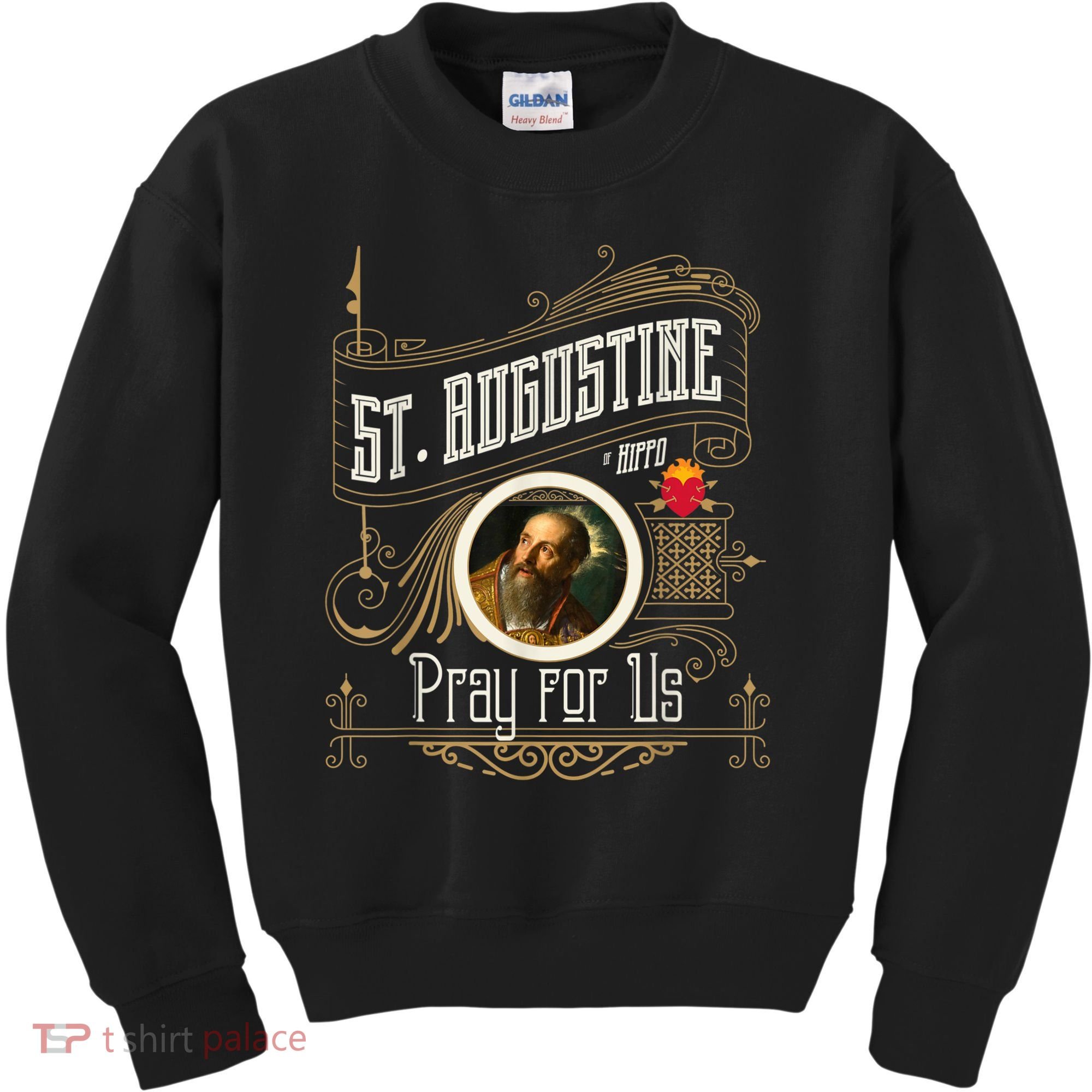 St. Augustine Of Hippo Pray For Us City God Catholic Kids Sweatshirt