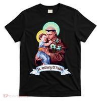 St Anthony Of Padua Holding Jesus Catholic Saint St Anthony T-Shirt thumb 0