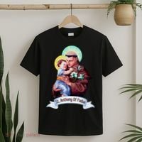 St Anthony Of Padua Holding Jesus Catholic Saint St Anthony T-Shirt thumb 2