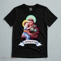 St Anthony Of Padua Holding Jesus Catholic Saint St Anthony T-Shirt thumb 5