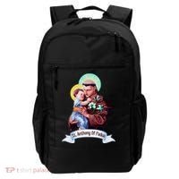 St Anthony Of Padua Holding Jesus Catholic Saint St Anthony Backpack thumb 0