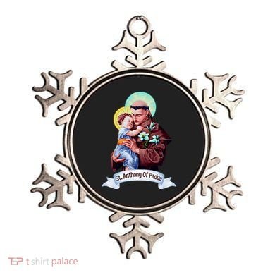 St Anthony Of Padua Holding Jesus Catholic Saint St Anthony Ornament