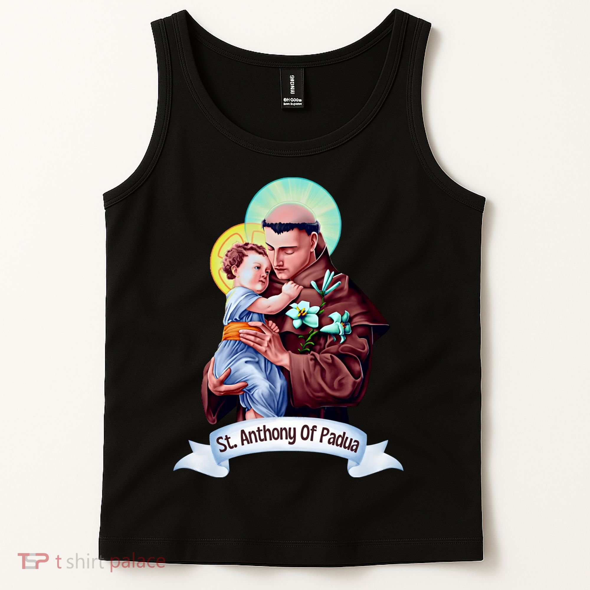 St Anthony Of Padua Holding Jesus Catholic Saint St Anthony Tank Top