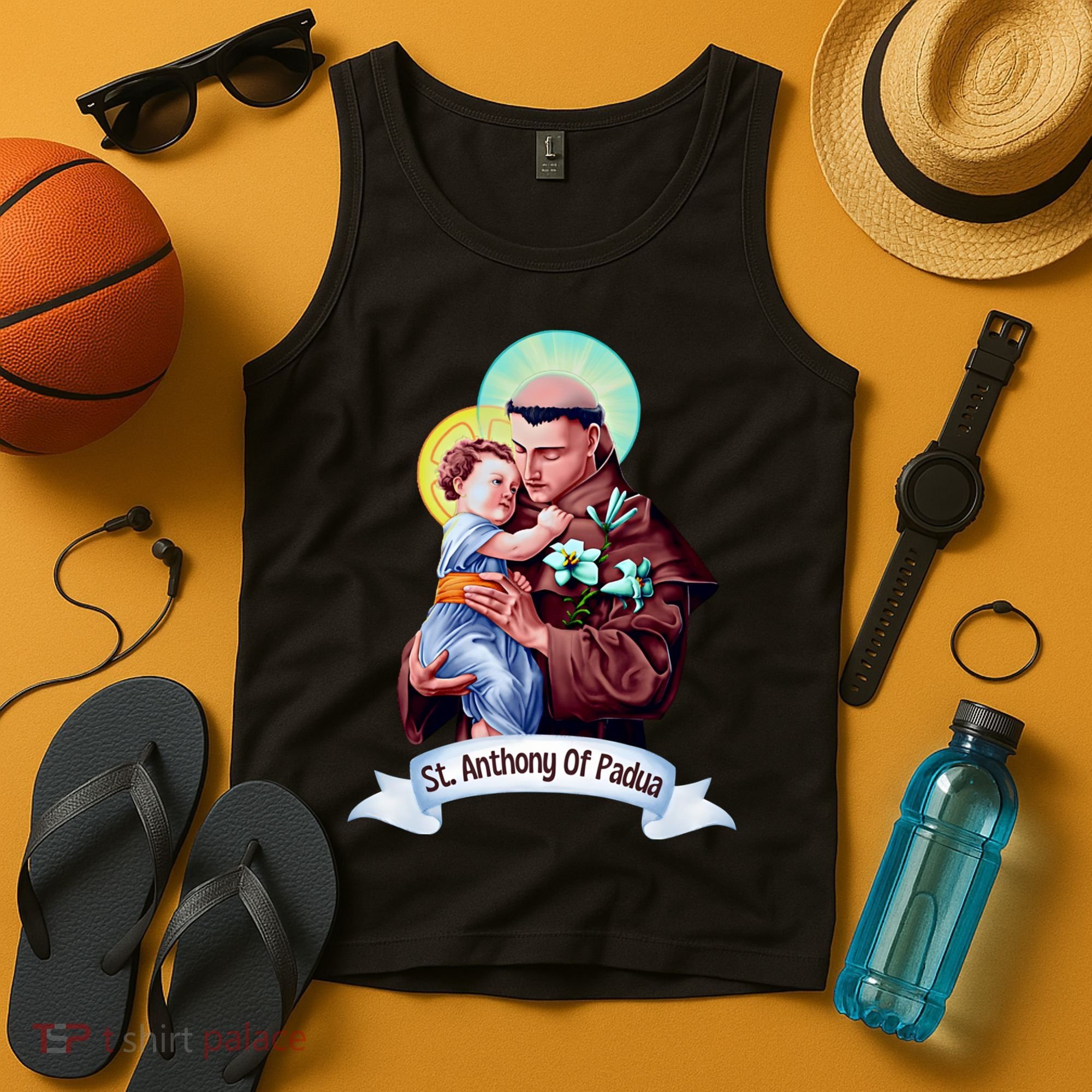 St Anthony Of Padua Holding Jesus Catholic Saint St Anthony Tank Top