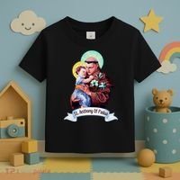 St Anthony Of Padua Holding Jesus Catholic Saint St Anthony Toddler T-Shirt thumb 3