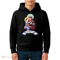 St Anthony Of Padua Holding Jesus Catholic Saint St Anthony Kids Hoodie thumb 4