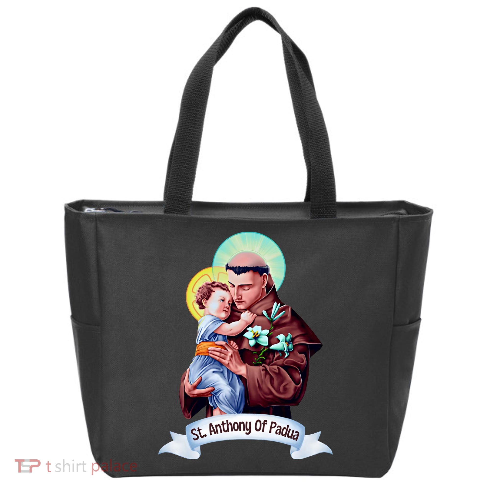 St Anthony Of Padua Holding Jesus Catholic Saint St Anthony Tote Bag