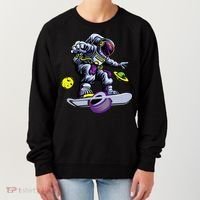 Skating astronaut on onewheel skateboard Women's Sweatshirt thumb 0