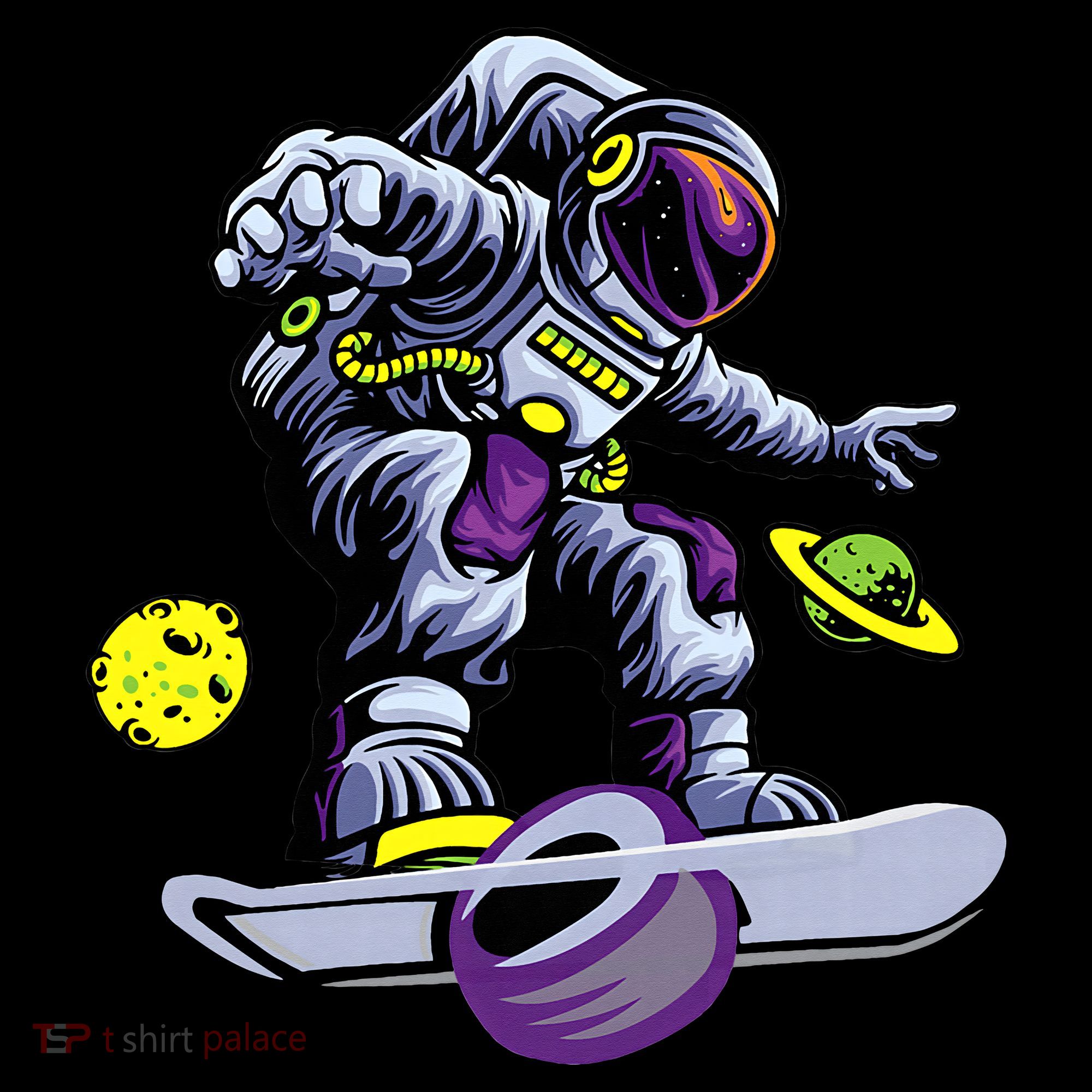 Skating astronaut on onewheel skateboard Sweatshirt