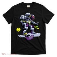 Skating astronaut on onewheel skateboard T-Shirt thumb 0