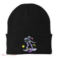 Skating astronaut on onewheel skateboard Beanie thumb 0