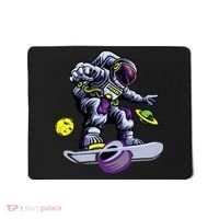 Skating astronaut on onewheel skateboard Mousepad thumb 0