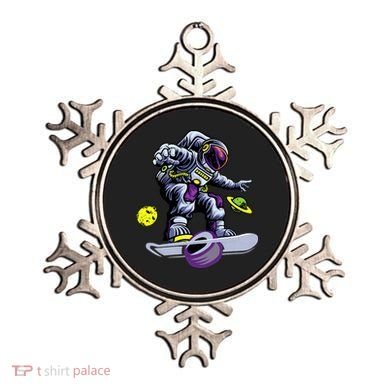 Skating astronaut on onewheel skateboard Ornament