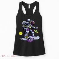 Skating astronaut on onewheel skateboard Women's Tank Top thumb 0