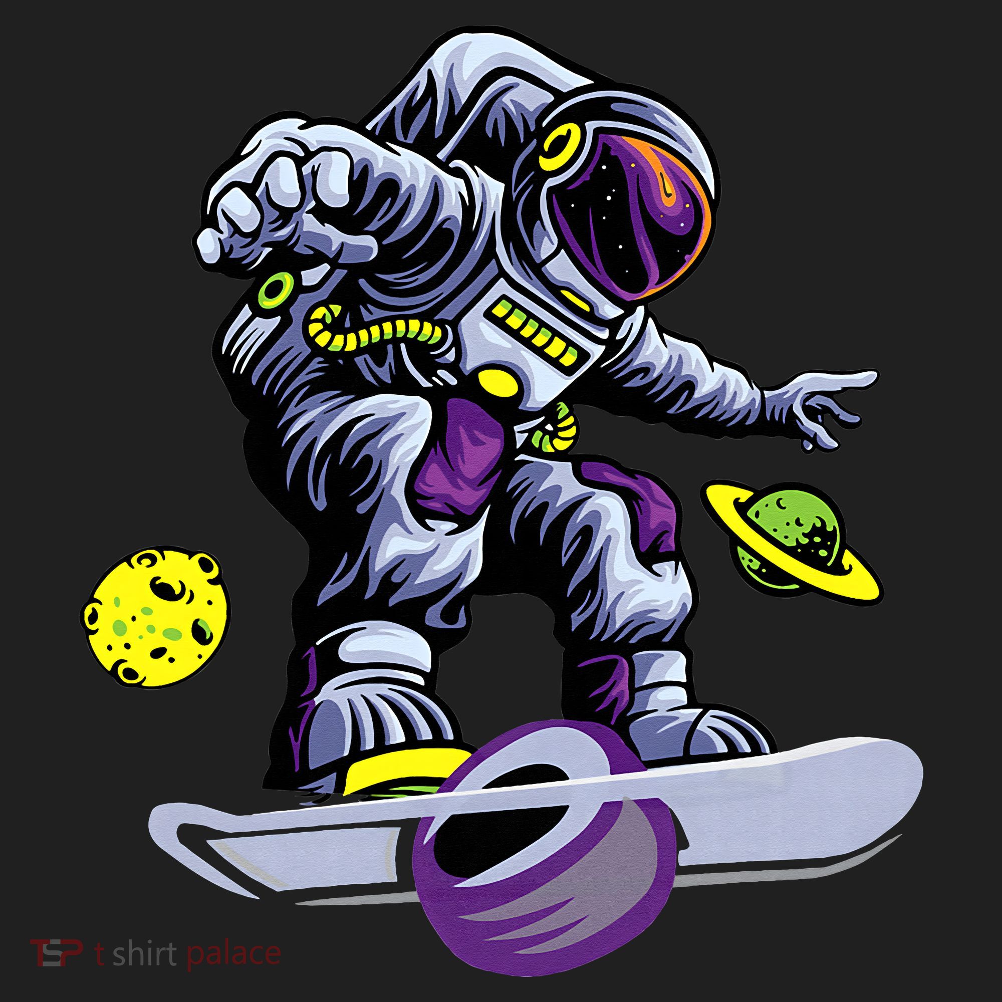 Skating astronaut on onewheel skateboard Hat