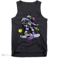 Skating astronaut on onewheel skateboard Tank Top thumb 0