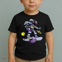 Skating astronaut on onewheel skateboard Toddler T-Shirt thumb 2