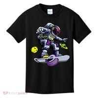 Skating astronaut on onewheel skateboard Kids T-Shirt thumb 0
