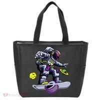 Skating astronaut on onewheel skateboard Tote Bag thumb 0