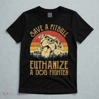 Save A Pitbull Euthanize A Dog Fighter Pitbull Lovers T-Shirt thumb 5