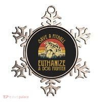 Save A Pitbull Euthanize A Dog Fighter Pitbull Lovers Ornament thumb 0