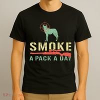 Smoke A Pack A Day Coyote Hunting T-Shirt thumb 3