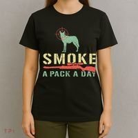 Smoke A Pack A Day Coyote Hunting T-Shirt thumb 4