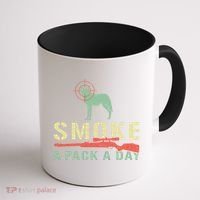 Smoke A Pack A Day Coyote Hunting Coffee Mug thumb 1