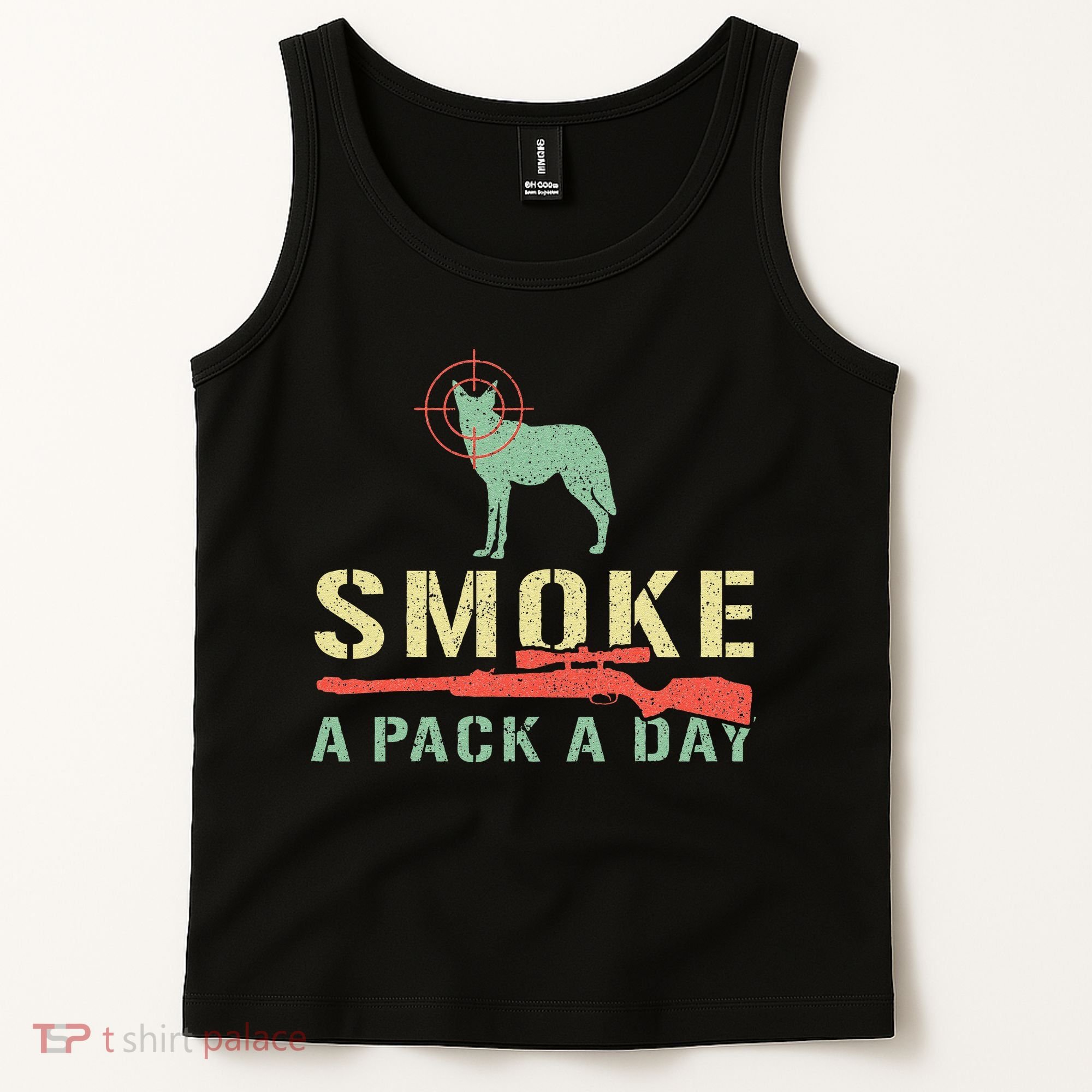 Smoke A Pack A Day Coyote Hunting Tank Top