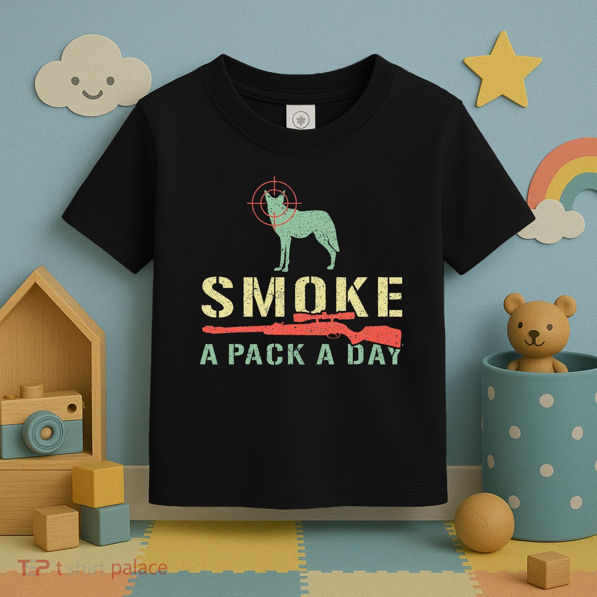 Smoke A Pack A Day Coyote Hunting Toddler T-Shirt
