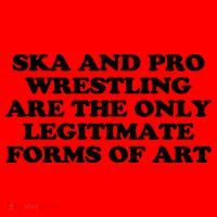 Ska And Pro Wrestling Are The Only Legitimate Forms Of Art Santa Hat thumb 1
