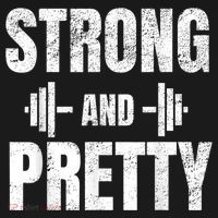 Strong And Pretty Gym Strongman Workout Fitness Women's Tank Top thumb 5