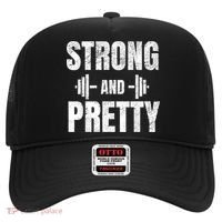 Strong And Pretty Gym Strongman Workout Fitness Hat thumb 0