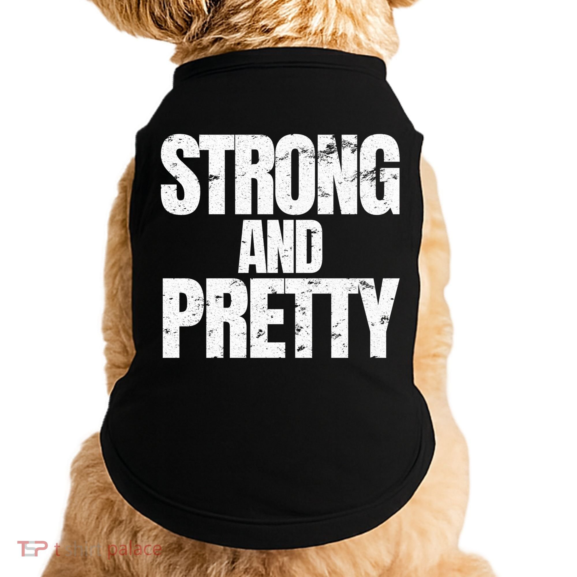 Strong And Pretty Work Out Gym Never Stop Training Cool Gift Doggie Tank