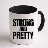 Strong And Pretty Work Out Gym Never Stop Training Cool Gift Coffee Mug thumb 1