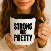 Strong And Pretty Work Out Gym Never Stop Training Cool Gift Coffee Mug thumb 3