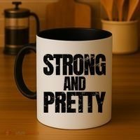 Strong And Pretty Work Out Gym Never Stop Training Cool Gift Coffee Mug thumb 4