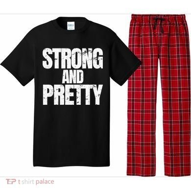 Strong And Pretty Work Out Gym Never Stop Training Cool Gift Pajama Set