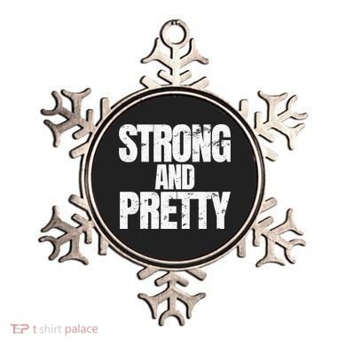 Strong And Pretty Work Out Gym Never Stop Training Cool Gift Ornament